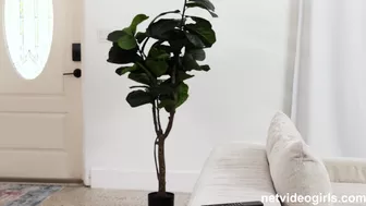 NetVideoGirls Lily Gets Naked and Masturbates and fucked on Couch in a 4K Casting Couch Video