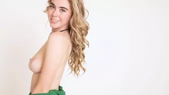 GraceCharisXO teasing her big tits and nipples in a topless OnlyFans video