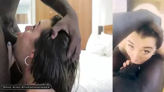 Dong King @thedongkinger Curvy Goddess in Lingerie Takes BBC Anal and Facial in Steamy Hotel Fuck Session