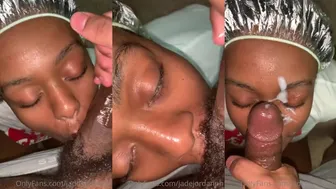 JadeJordanPH Slurps and Teases Balls in Ebony Blowjob Video for OnlyFans.