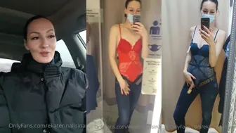 Ekaterina Lisina teases in lace lingerie and tight jeans in her latest OnlyFans video