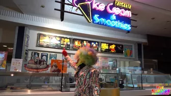 GIbbyTheClown Takes on the University Mall in a Wild Public Escapade Video