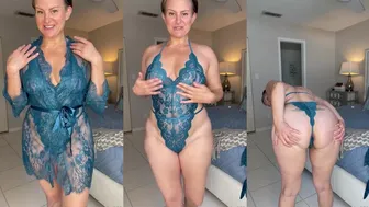 Curious Carly aka carly_579 OnlyFans Video Sensual Morning Tease in Blue Lingerie