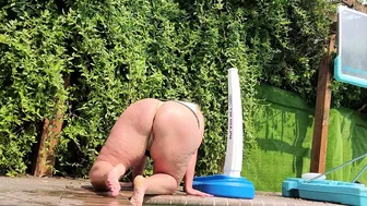 fantasymilfursula OnlyFans Curvy Goddess Teasing in White Bikini by the Pool in Outdoor video