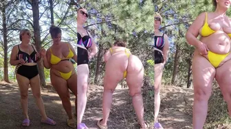 Ursula Andreia fantasymilfursula OnlyFans Curvy Goddess Shows Off Thick Thighs in Yellow Bikini