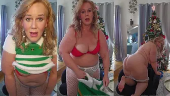 Ursula Andreia fantasymilfursula in Christmas Lingerie Teases Big Boobs and Ass