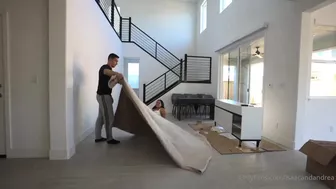Isaacandandrea Surprises Boyfriend in New House Wearing Tiny Outfit in steamy OnlyFans video