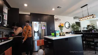 Isaacandandrea OnlyFans Latina Petite Cutie Gives Boyfriend A Morning Blowjob before Kitchen Fuck in Video