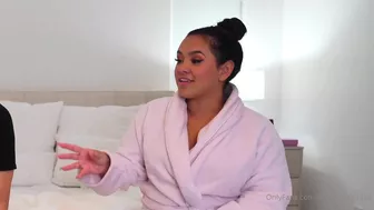 Isaacandandrea OnlyFans Curvy Goddess in Red Lingerie Gets Chocolate Pouring on Her Boobs in Kinky Porn Video