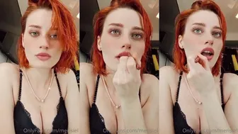 Merisiel Wakes Up in Lingerie and Teases Her Juicy Lips in This Morning Video from OnlyFans