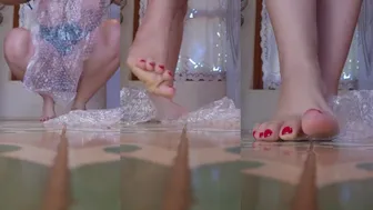 Natali Conti aka NataliConti from OnlyFans Sensual Foot Tease and Masturbation in Bedroom video