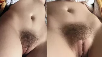 cottonsox OnlyFans Curvy Goddess Teasing Her Hairy Pussy in a Close-up Video