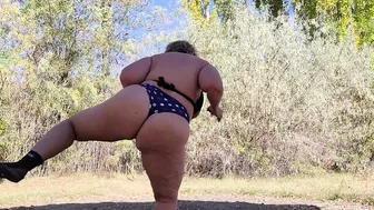 fantasymilfursula Outdoor Park Tease Video Showing Huge Tits Thick Thighs and Booty