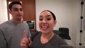 Isaacandandrea tease with handjobs and erections in casual outfits in this OnlyFans video