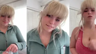 Sabrina Banks Cheating Milf Neighbor JOI Video Tease in Pink Bra