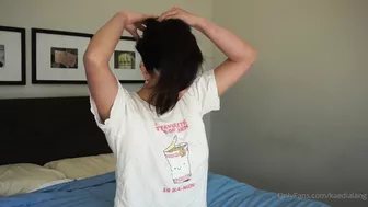 KaediaLang OnlyFans babe gives POV Blowjob in White Tee before Doggy Style Fuck