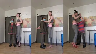 EkaterinaLisina Fit Babe in Lingerie Dominates a Lucky Guy in Kinky Roleplay Video