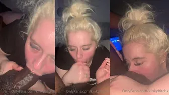 Kinkybitchx Sucks a Big Black Cock in POV Blowjob OnlyFans Video