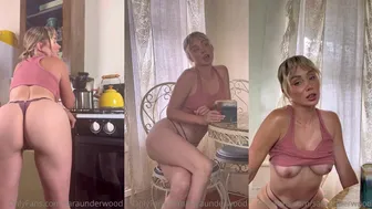 SaraUnderwood Teasing in Pink Lingerie and Exposing Her Perfect Ass and Pussy in this OnlyFans Video