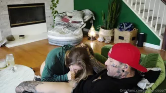 JosephDepp7 Blonde in Green Sweater Gives Sloppy Blowjob and Rides Hard in Amateur Fuck Video from OnlyFans