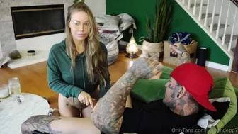 JosephDepp7 Blonde in Green Sweater Gives Sloppy Blowjob and Rides Hard in Amateur Fuck Video from OnlyFans