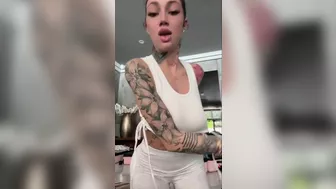 Bhad Bhabie Teases in a Tight Bikini and White Outfit in Seductive Video