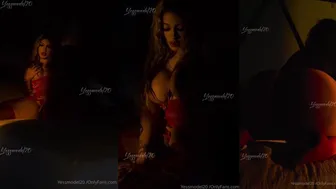 Yessmodel20 OnlyFans Exclusive Video Sizzling Blonde in Red Lingerie Teases Her Perfect Assets