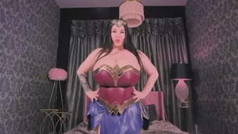 Korina Kova in Superwoman lures you in a Superheroine Roleplay Strip Tease and Masturbation video