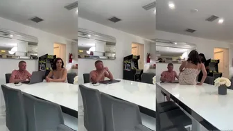 Alina Angel Teases in a Dress While Chatting in the Kitchen in this OnlyFans Video
