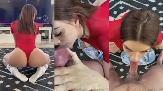 @allison.parker22 Fit Babe Giving Sloppy Blowjob in POV Video