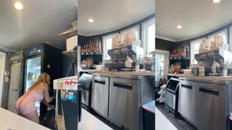 SallyVillaGomez Bikini Barista Live Tease Nipple, Pussy, Ass cheek, and Dirty talk