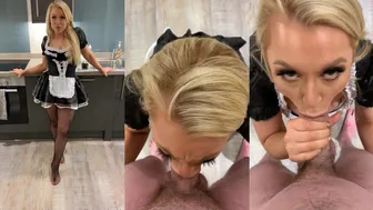 Elle Brooke Maid Tease Leads to Deepthroat Blowjob Video