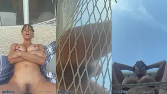 StormiMaya Naked Pussy Tease in Hammock Outdoor Video From OnlyFans