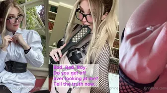 Belle Delphine Dominant Roleplay with Dildo in Office Girl Outfit on OnlyFans