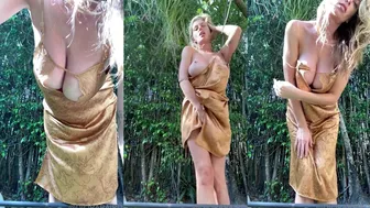 Diora Baird Stuns in Sexy Lingerie Teasing her Pussy in Outdoor Video