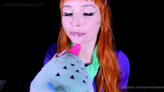 Daphne Teases with Her Dildo in ASMR Porn Video Parody of Scooby Doo