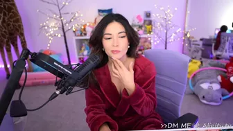 Alinity Teases in Black Lingerie Strip XXX Video