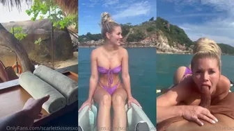 ScarlettKissesXO Kayak Blowjob Onlyfans Video Leaked
