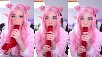 Alice Delish Teases Cock with Ahegao in Leaked Blowjob Video