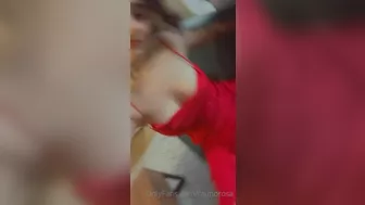 Mia Alves Amazing Red Dress Tease Video Tape Leaked