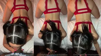 Mackenzie Jones Begs For Her Man's Cum As She Sucks Him Off