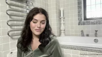 Emily Black Teases In Leaked Bathroom Solo Play Video
