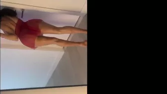 Juanita Belle Teases in Red Lingerie Fuck Video