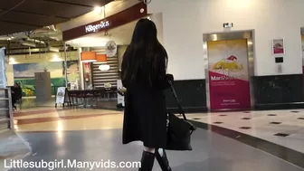 Dirty Littlesubgirl Gives Her Guy A BJ In A Supermarket