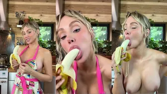 Sara Underwood Tease Cock-Craving Banana Blowjob Video Exposed