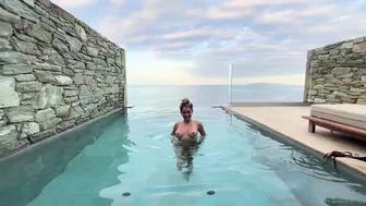 Adrianna Eves Teases Cock Near the Pool in Leaked Sex Tape Video