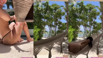 Mia Khalifa Solo Of Nude Tits Out Pool Side Leak Video