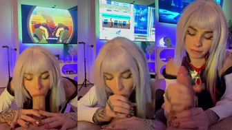 Emily Oram Teases Cock in Cosplay Blowjob OnlyFans Leak Video