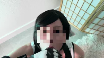 Hime Tsu Tifa Lockhart Teases Cock Sucking Skills in Leaked OnlyFans Video Debut