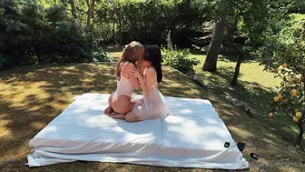 Ruth Lee And Leolulu Public Threesome Video Exposed Outdoors